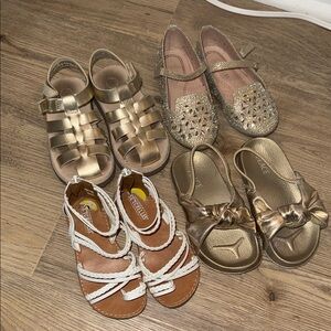 Toddler girls sandal shoe lot